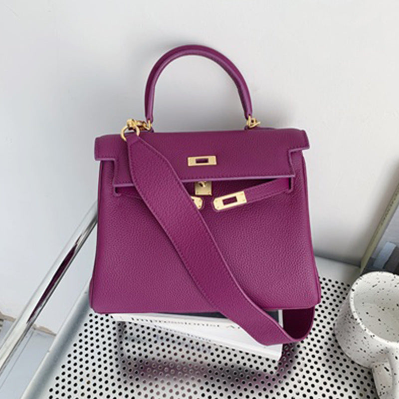 Women's Strap Gold Second Generation Kelly Closed Toe Handbags