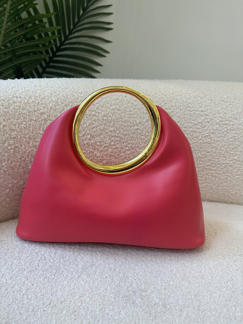 Fashion Simple Underarm Popular Metal Cloud Bags