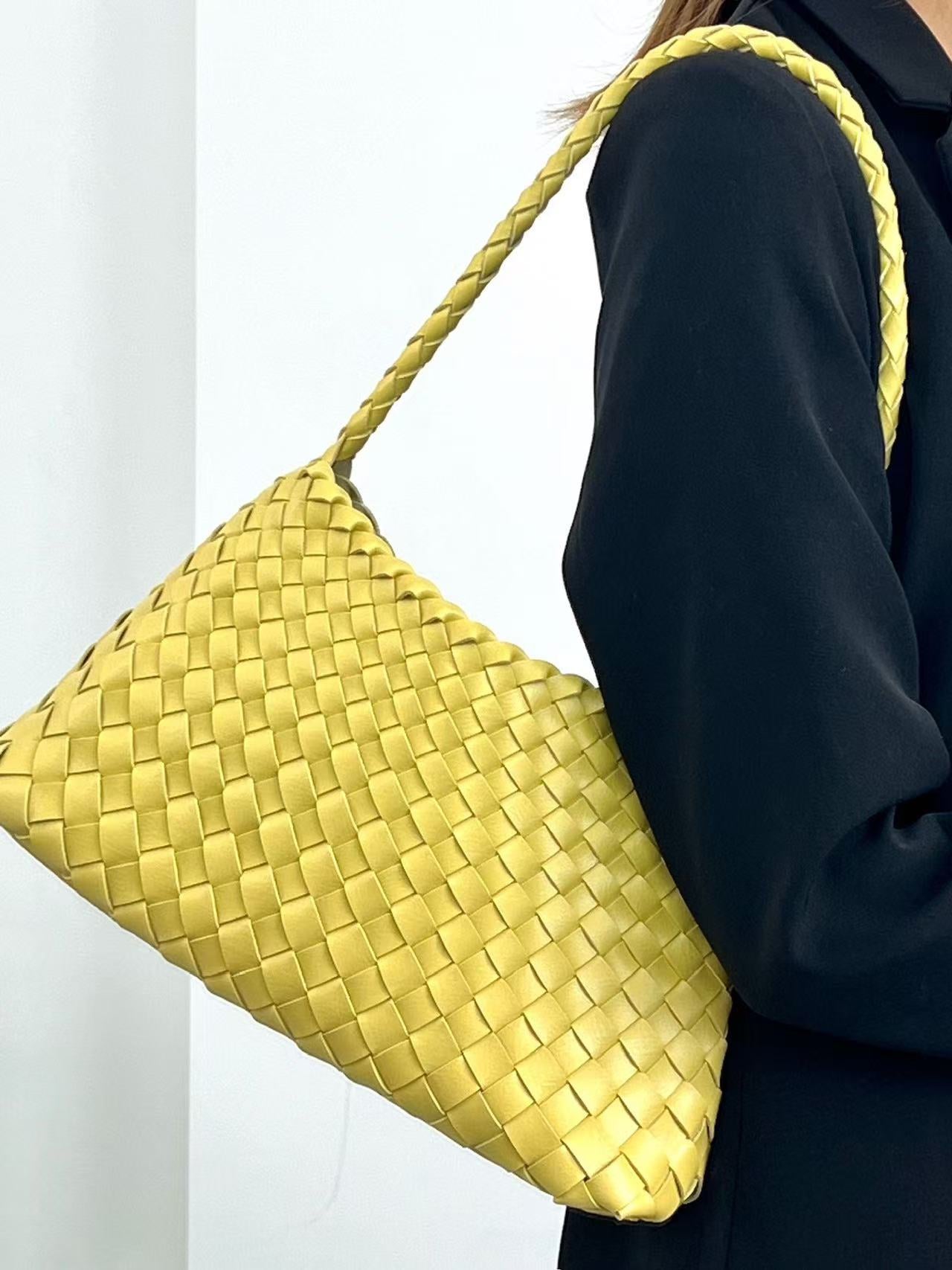 Women's Genuine Leather Hand-woven Underarm High-grade Versatile Shoulder Bags