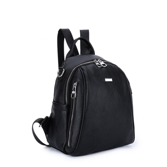 Women's Genuine Leather Crocodile Pattern Versatile Large Backpacks