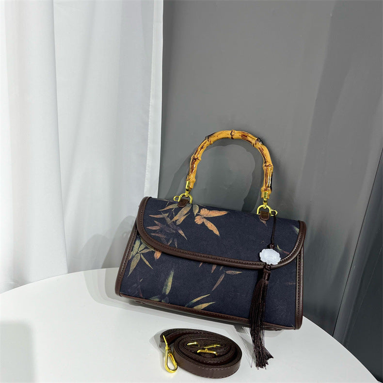 Ethnic Style Retro Textured Simple Elegant Handbags