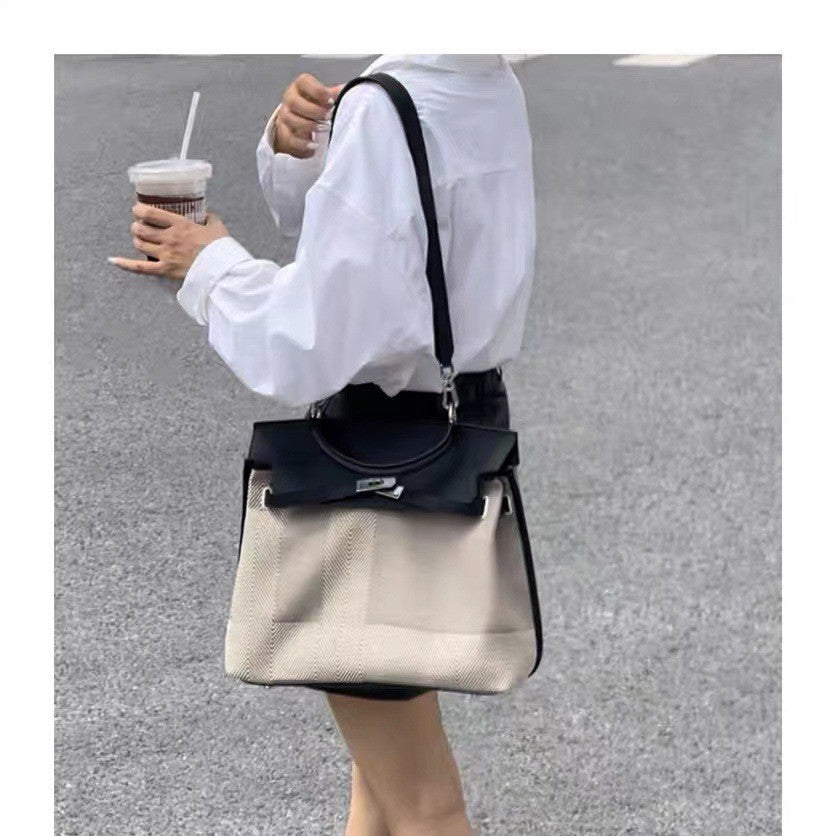 Casual Women's High-grade Platinum Kelly Wide Bags