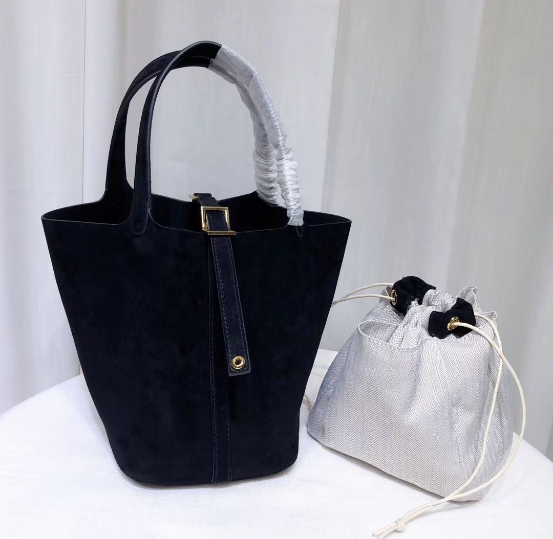 Women's Suede Matte Leather Vegetable Basket Fashion Handbags