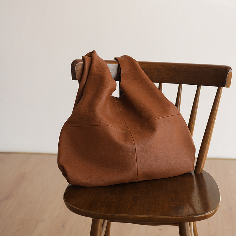 Women's Genuine Leather High-grade Design Urban Commuter Large Bags