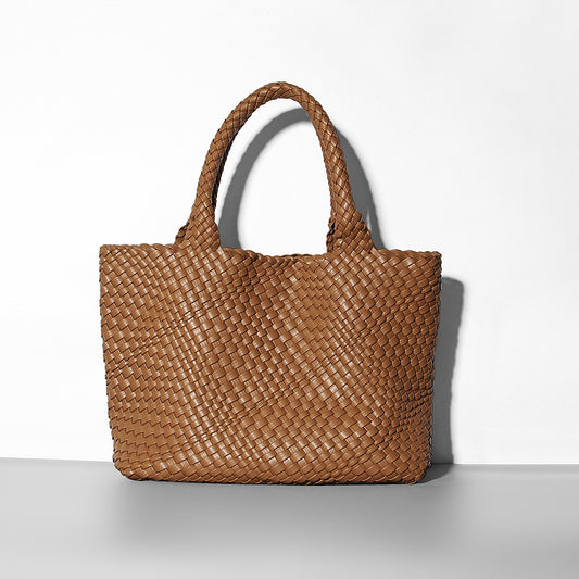 Fashion Portable Mummy Big Woven Hand Shoulder Bags