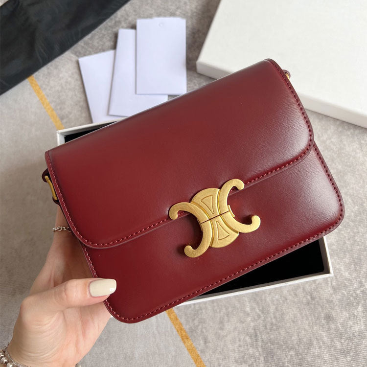 Women's Arc Upgraded Hardware Top Layer Leather Crossbody Bags