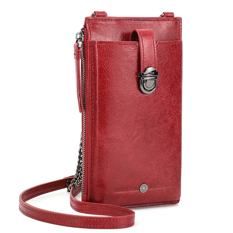 Women's Black Angel Fashion First Layer Cowhide Shoulder Bags