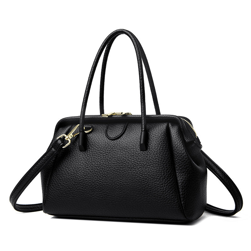 Women's Fashionable Simple Soft Leather Large Capacity Handbags