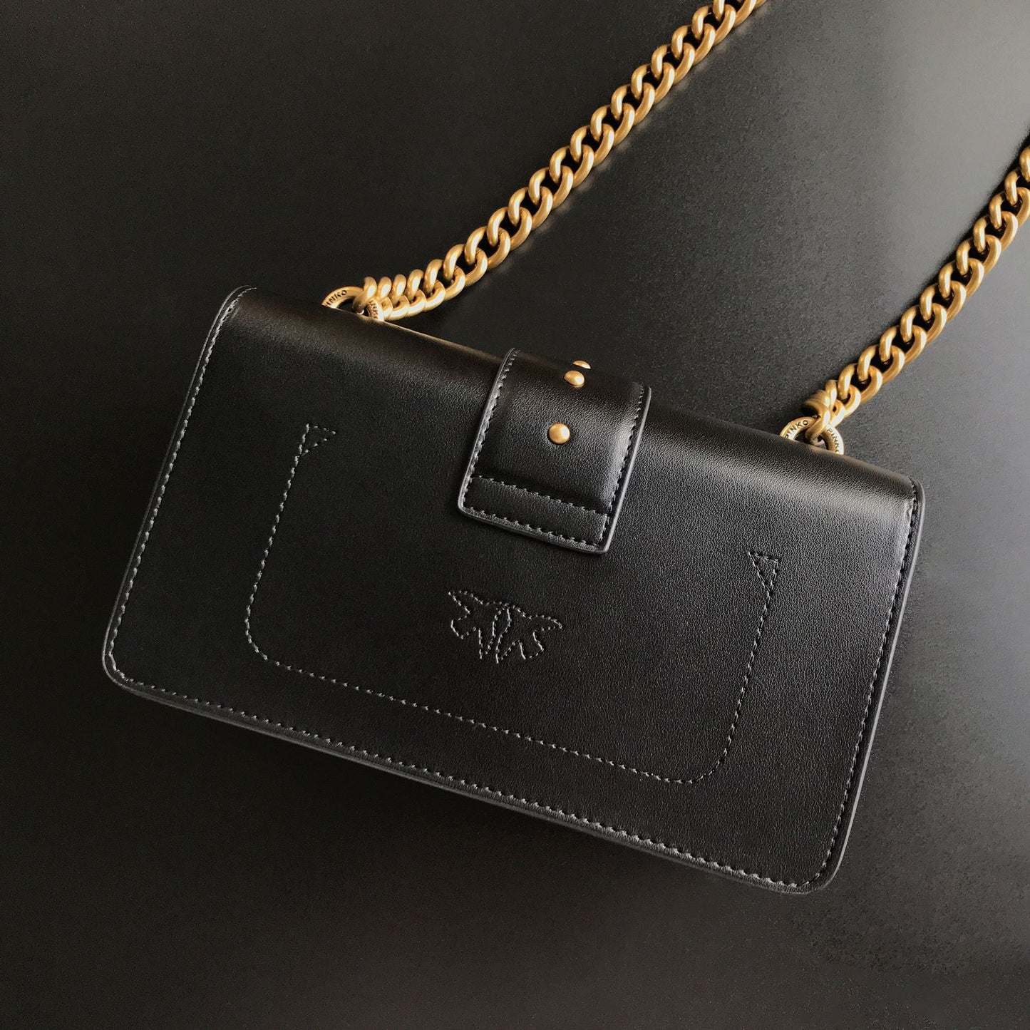 Genuine Leather Swallow Wine God Chain Shoulder Bags