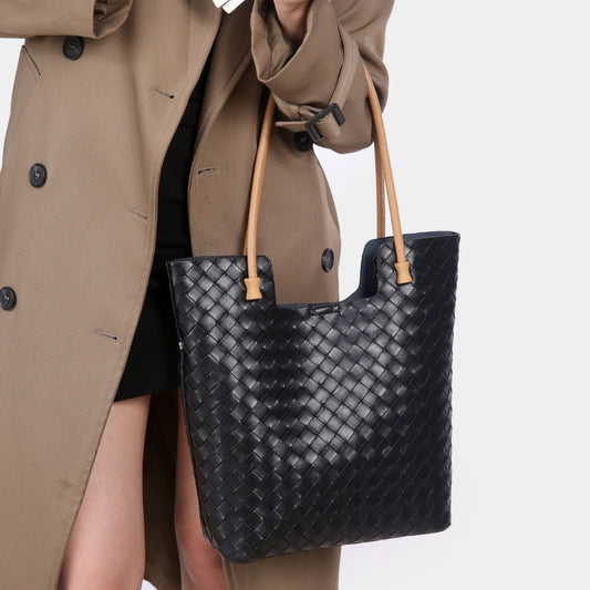 Women's Lady Fashion Simple Practical Soft Press Shoulder Bags