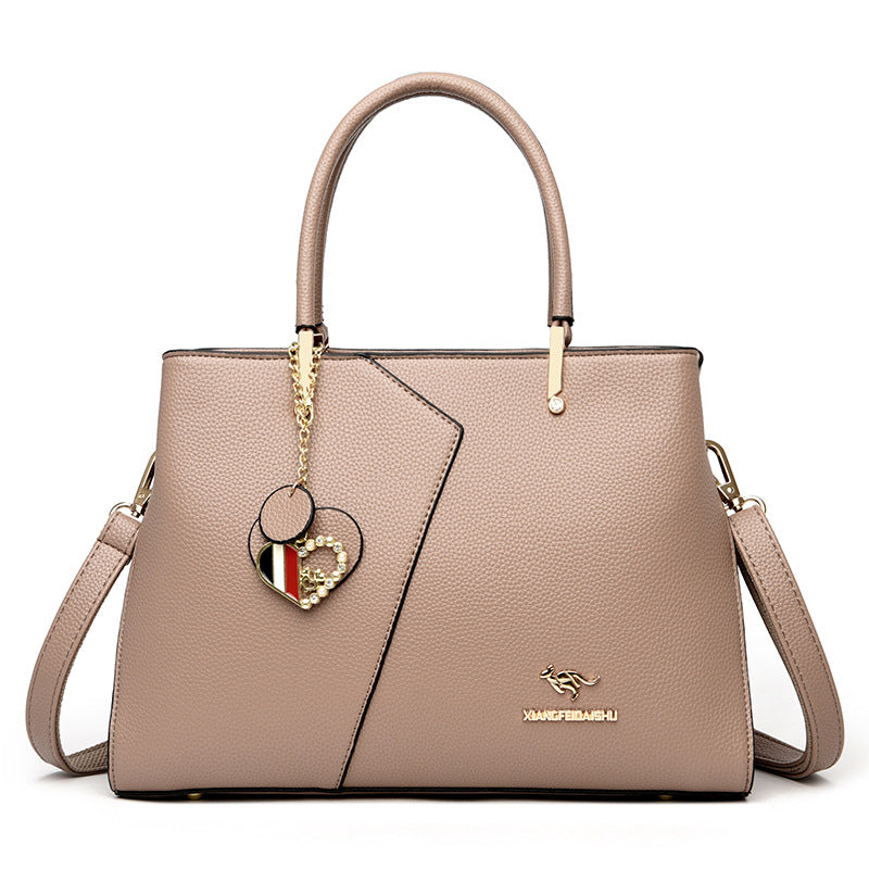 Women's Fashion Patchwork Large Capacity Mom Big Handbags