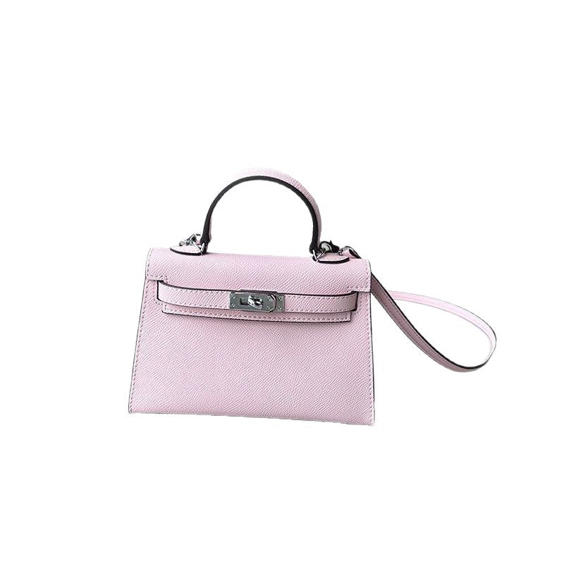 Women's Second Generation Palm Print Kelly Leather Fashion Pouches Mini Shoulder Bags