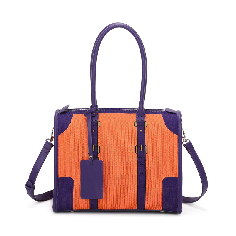 Women's Autumn High-grade Large Capacity Fashion Knitted Crossbody Bags