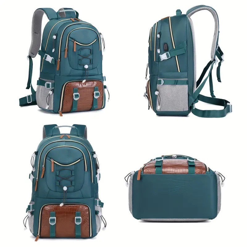 Classy Large Capacity Carpetbag Hiking Oxford Backpacks