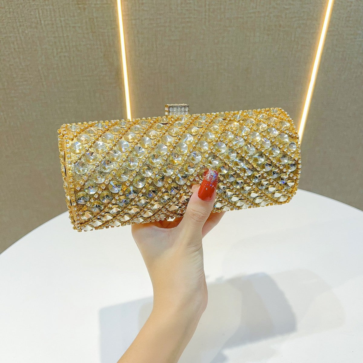 Women's Dinner Clutch High Sense Diamond Decorations Handbags