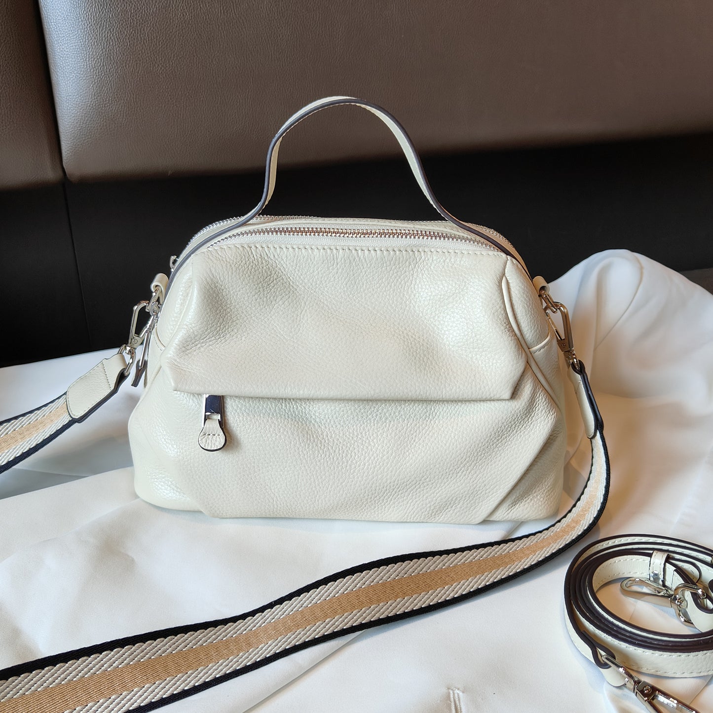 Glamorous Charming Women's Wide Strap Large Handbags