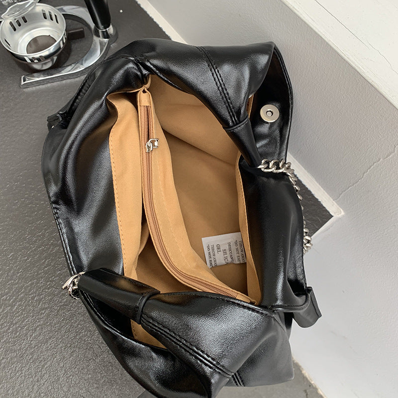 Women's Ge Textured Western Style Simple Large Capacity Shoulder Bags