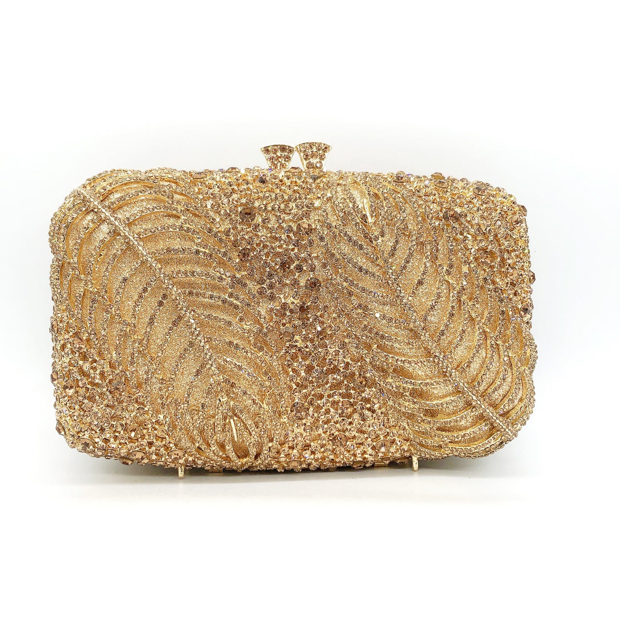Women's Strictly Choose Two Pieces Leaf Shaped Diamond Banquet Rhinestone Evening Bags