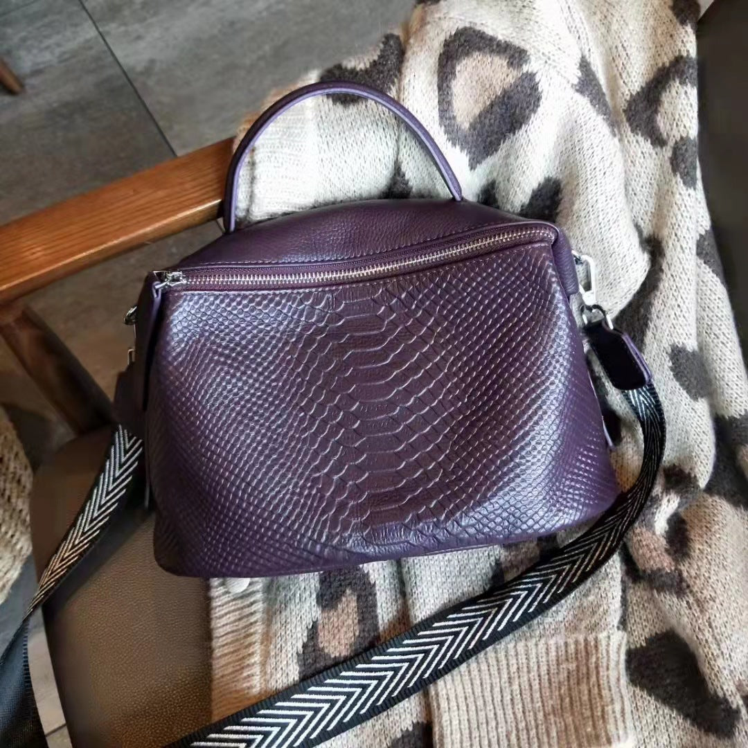 Women's Portable Versatile Soft Leather Large Capacity Shoulder Bags