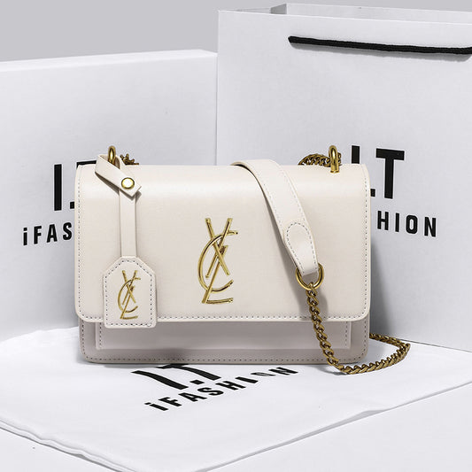Women's Genuine Leather Fashion Chain High-grade Crossbody Bags