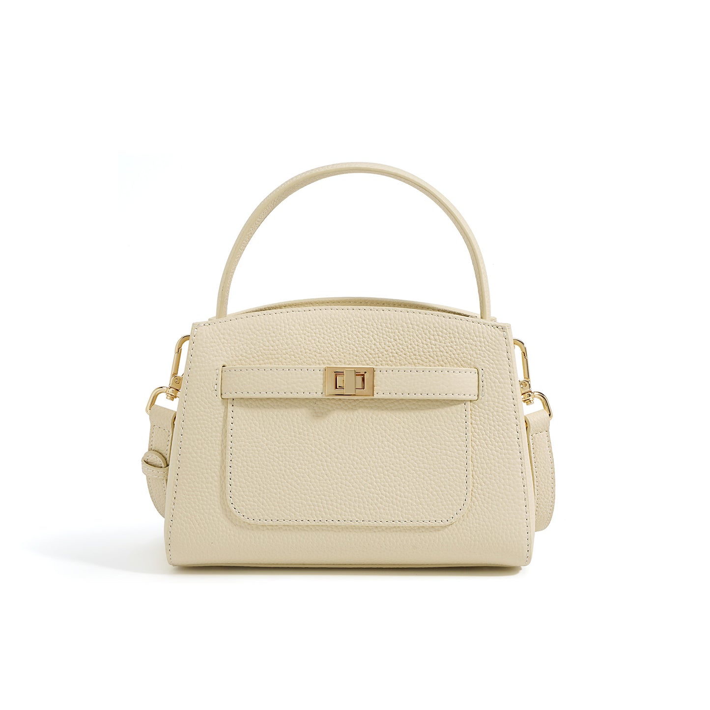 Women's Texture Commuter First Layer Cowhide Platinum Handbags