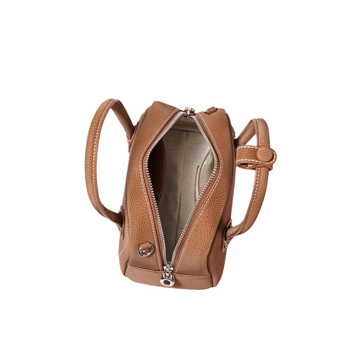 Casual Winter Litchi Pattern Genuine Leather Crossbody Bags