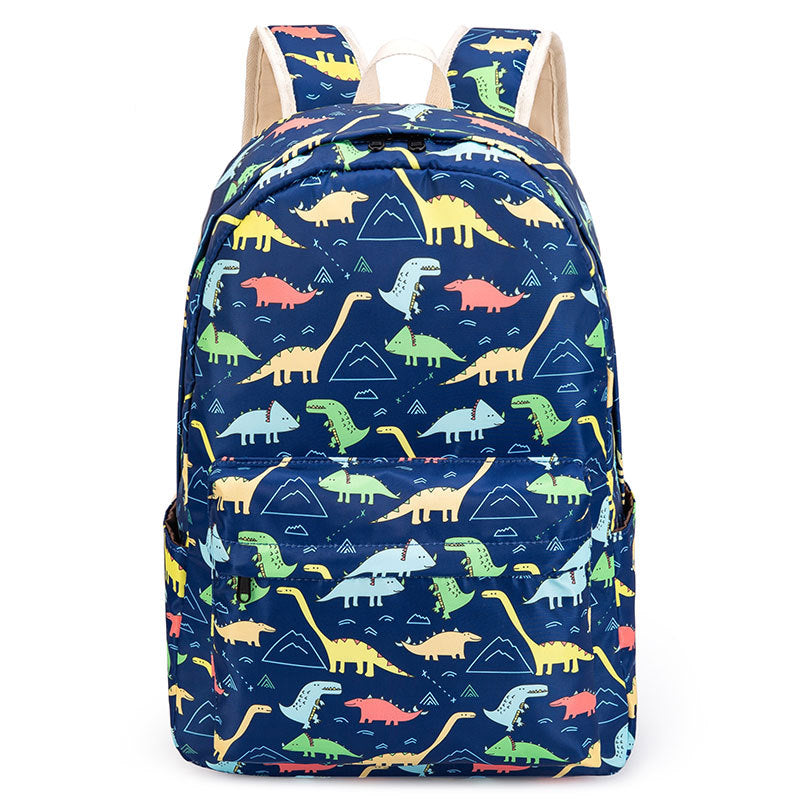 Children's Classy Three-piece Suit Dinosaur Printed Backpacks