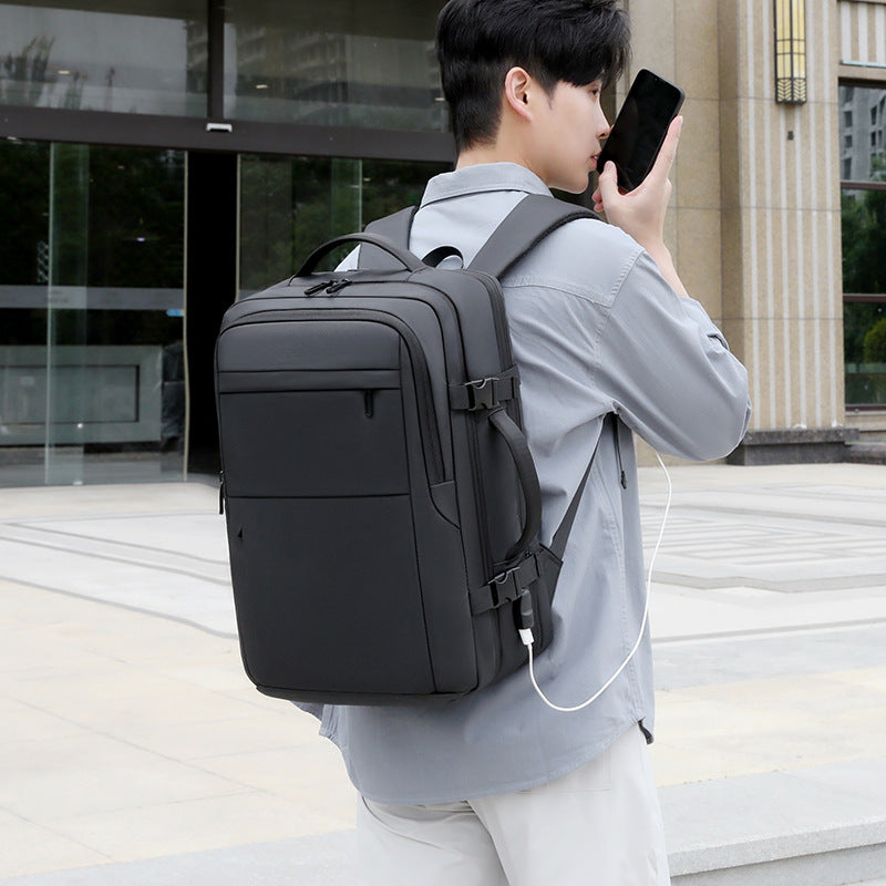 Men's High-grade Waterproof Derm Large Capacity Business Backpacks