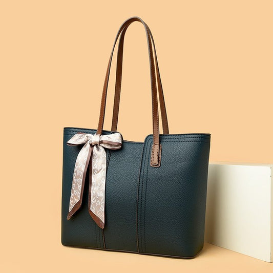 Women's Fashion High-grade Litchi Pattern Fashionable Simple Handbags