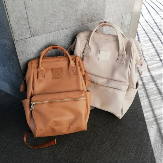 Women's & Men's & Leather Business Commute Running Backpacks