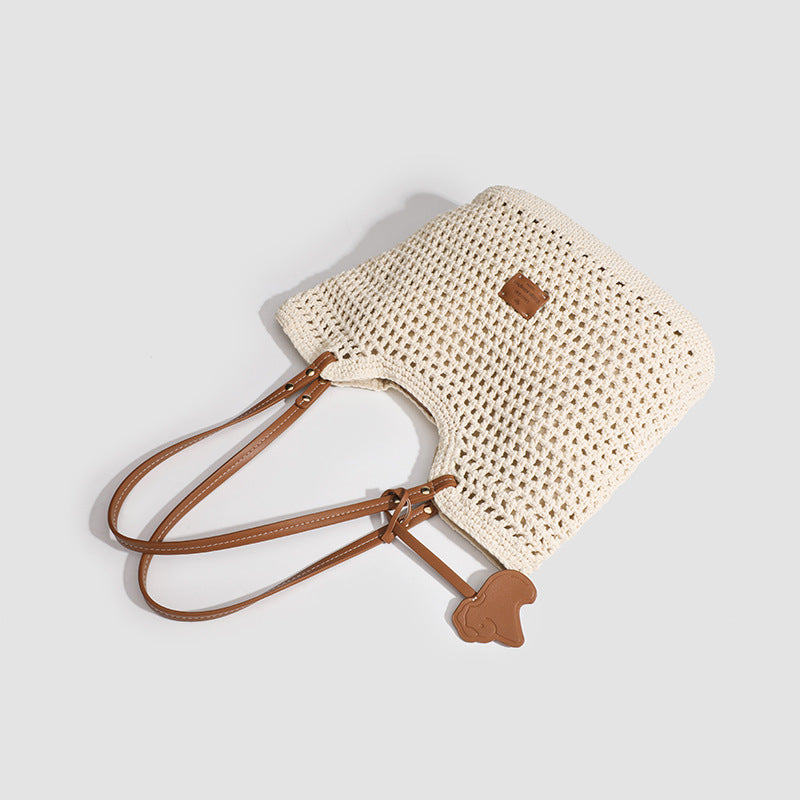 Women's Woven Summer For Seaside Vacation Portable Shoulder Bags