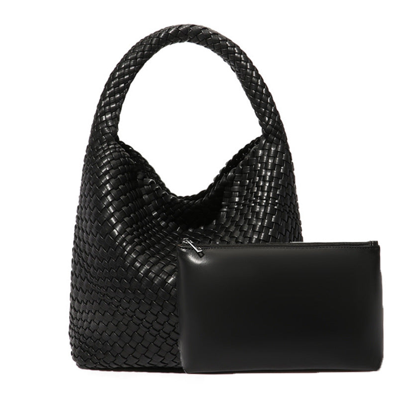 Women's Fashion Design Woven Large Capacity Son Handbags