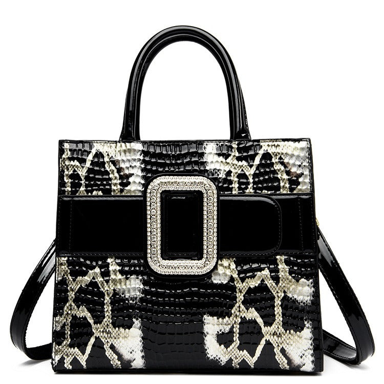 Women's High-grade Crocodile Pattern Snake Mom Fashion Shoulder Bags