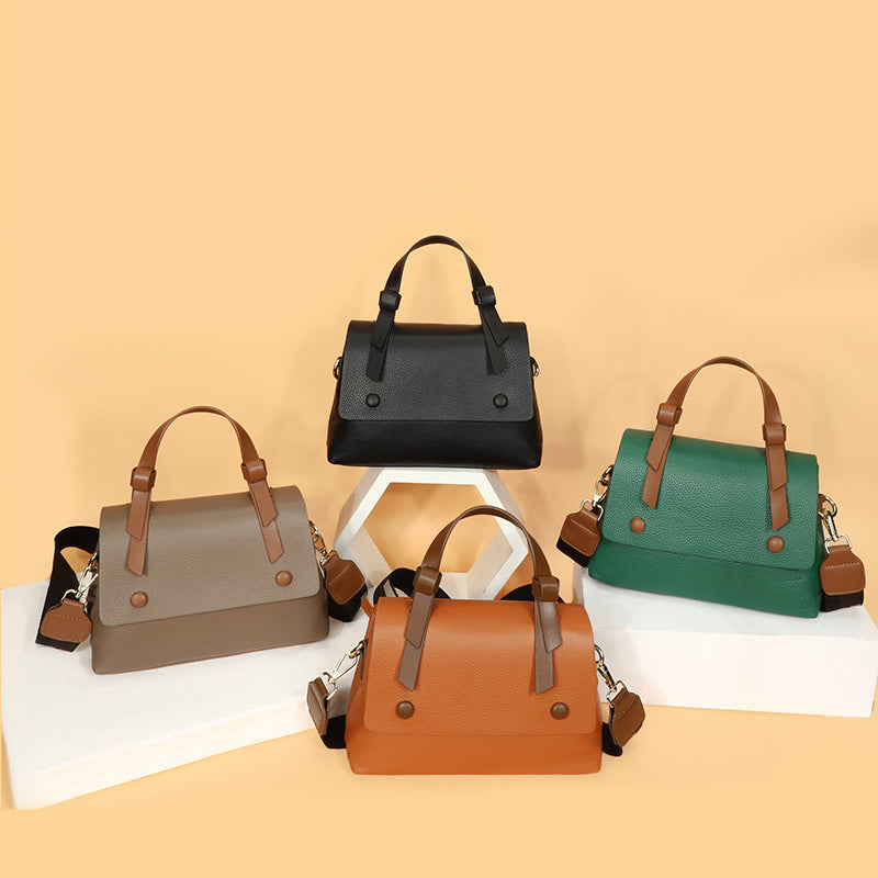 Women's Cowhide Female Fashion Genuine Leather Versatile Handbags