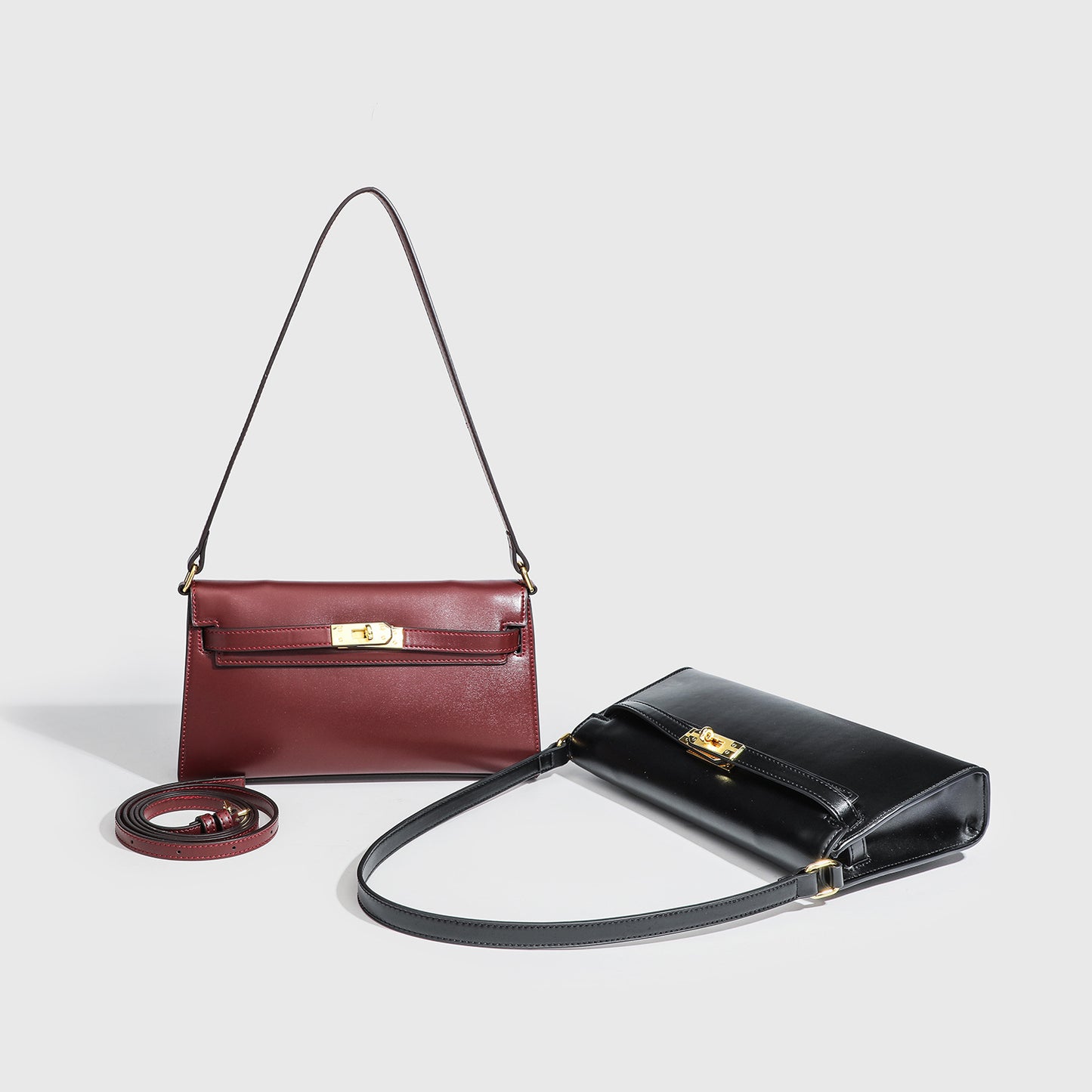 Women's Underarm Kelly Genuine Leather Fashion High-grade Crossbody Bags