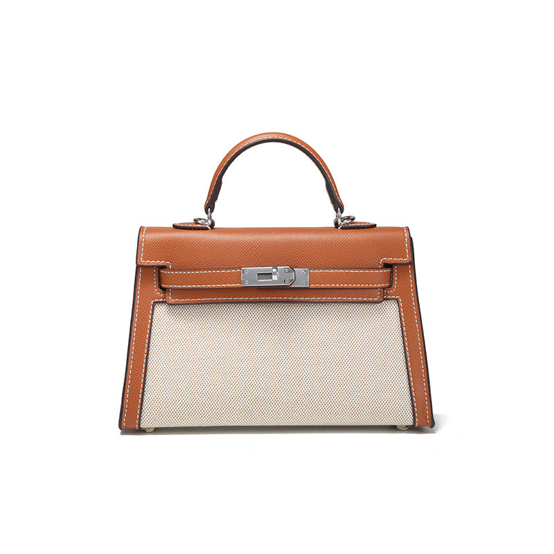 Women's Large Capacity Fashion Portable Contrast Color Bags