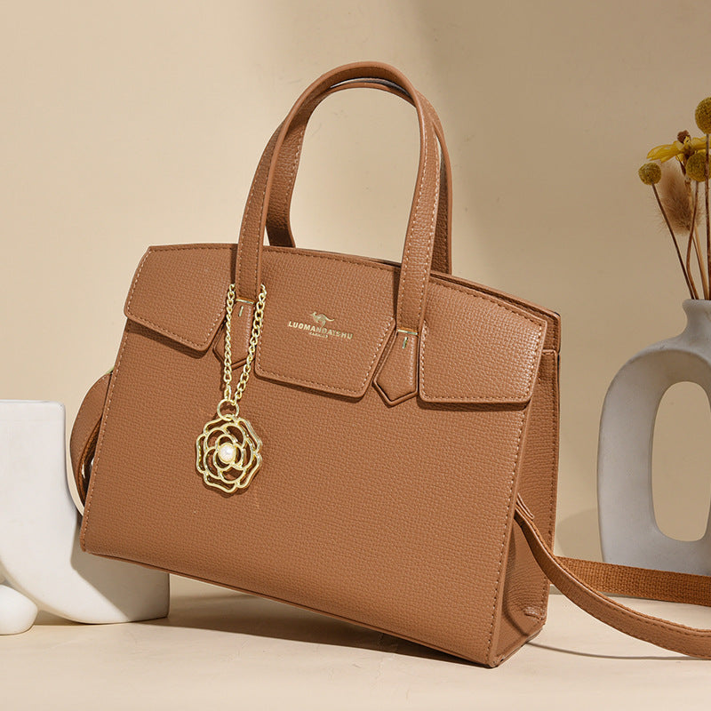 Women's Simple Retro Large Capacity Totes Versatile Handbags