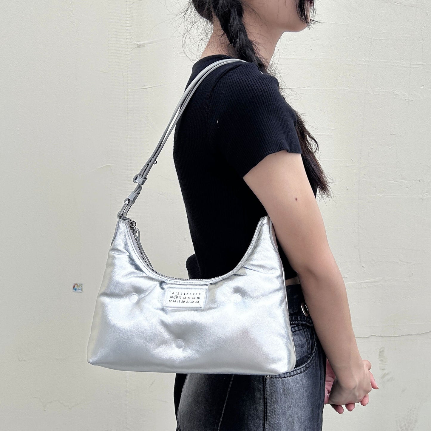 Women's Korean Style Versatile Sponge High-grade Sheepskin Shoulder Bags