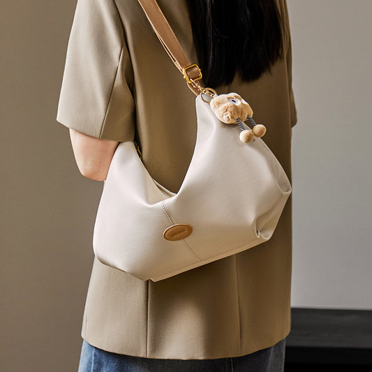 Women's Summer High-grade Dumpling Genuine Leather Shoulder Bags