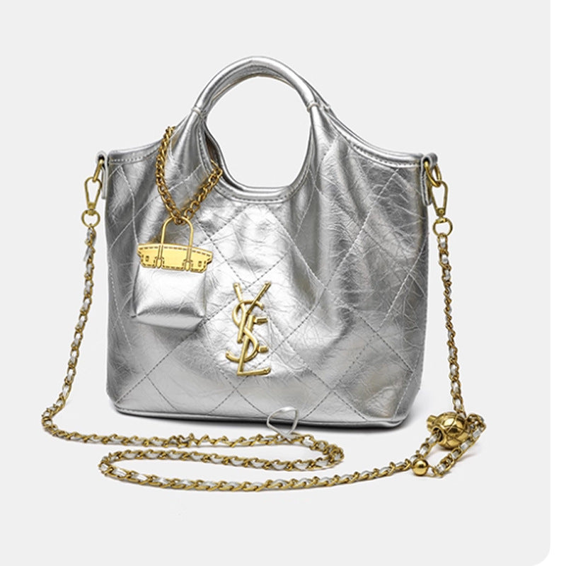 Women's High-grade Retro Minority Black Soft Leather Shoulder Bags