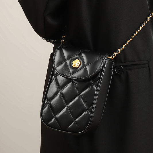 Women's High-grade Light Luxury Chain Mobile Mini Luggage