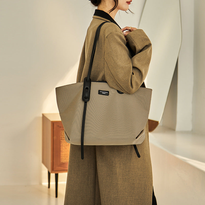 Women's Large Capacity Summer Canvas Leisure Commute Shoulder Bags