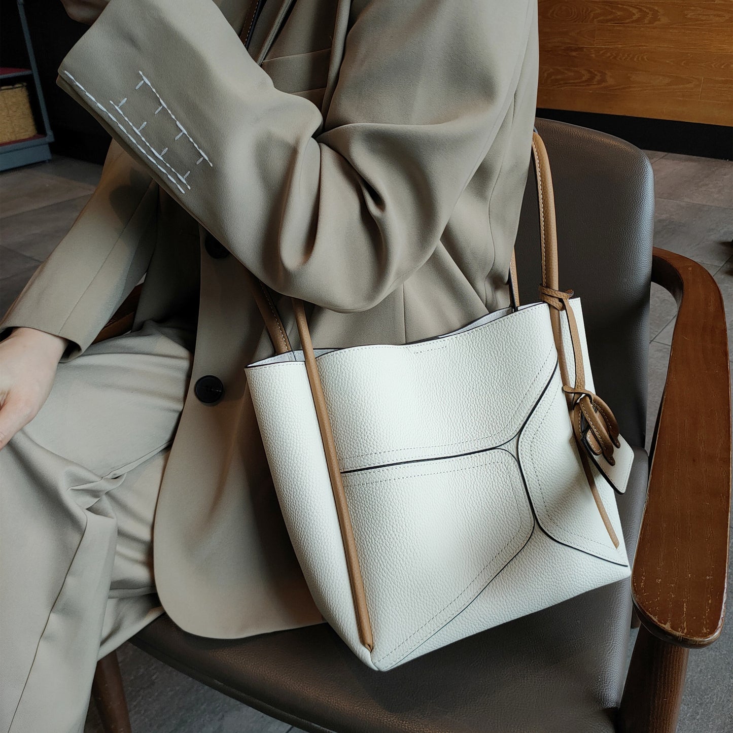 Underarm Leather Large Capacity Totes First Shoulder Bags
