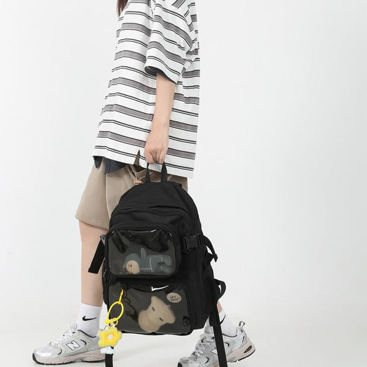 Transparent Large Capacity Detachable College Company Backpacks