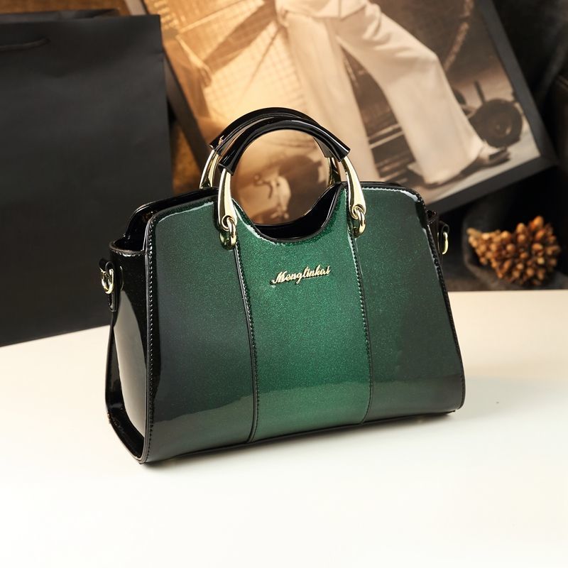 Women's Fashion Patent Leather Simple Bright Handbags
