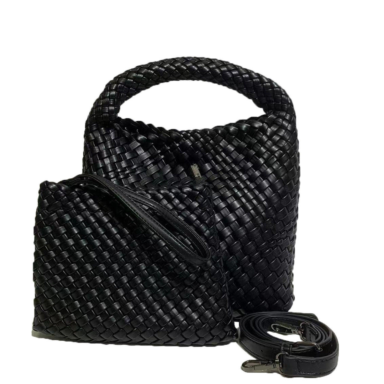 Korean Style Woven Female Trendy Mother Large Crossbody Bags
