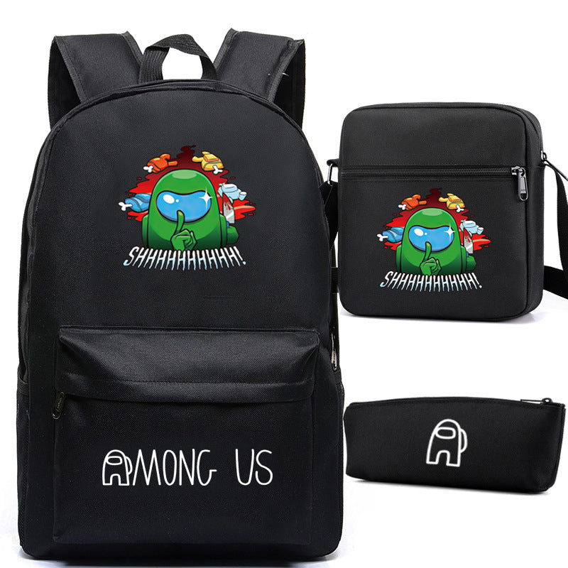 Game Among Space Killing Pencil Three-piece Backpacks