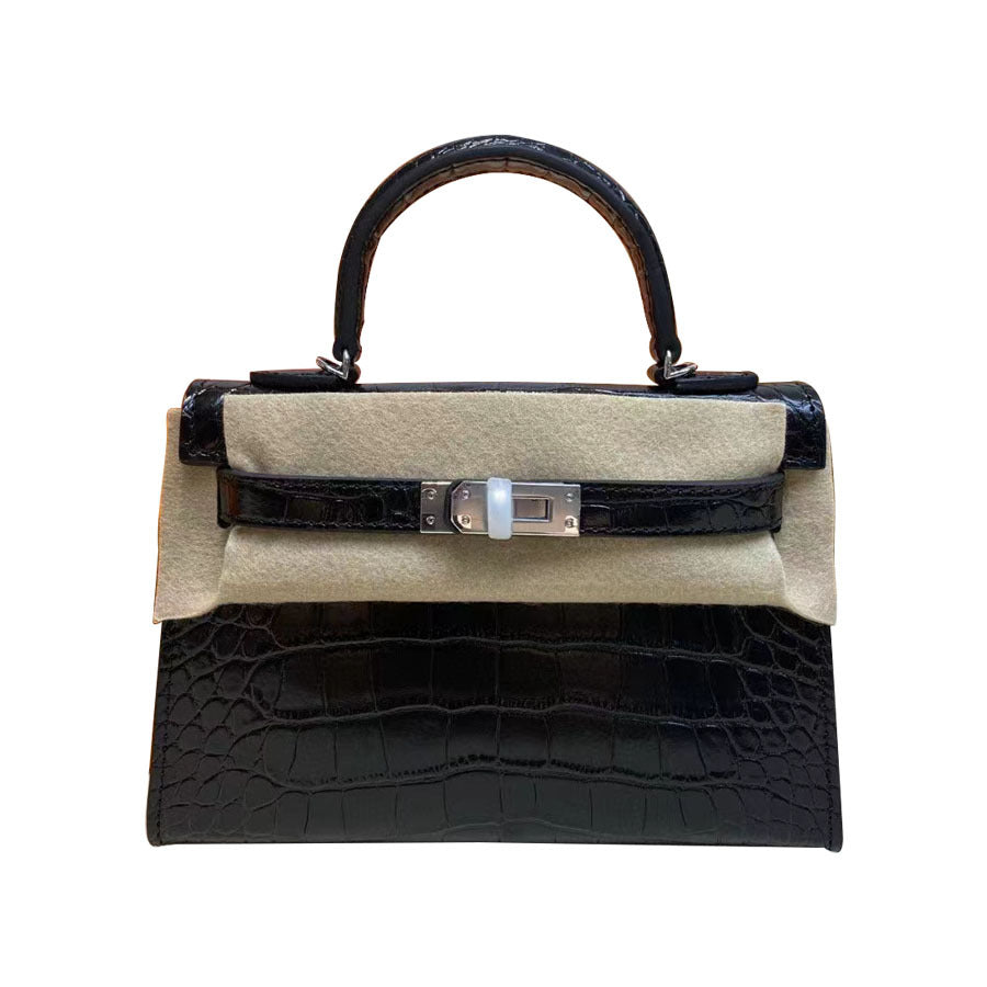 Women's Crocodile Pattern Kelly Mini Second Generation Callie Crossbody Bags