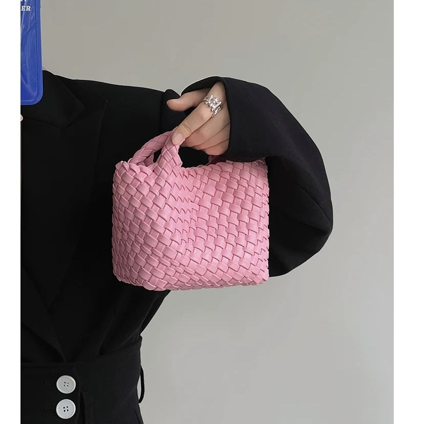 Casual Women's Pretty Hand-woven Vegetable Basket Shoulder Bags