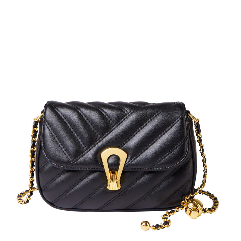 Women's Pretty Leather Packet Chain Fashion Shoulder Bags